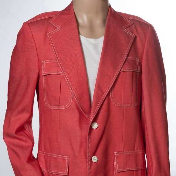 Vintage Stanley Blacker Salmon Blazer - Picture 1 of 6